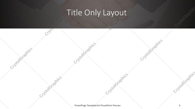 Title Only presentation slide layout