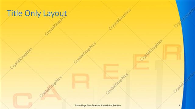 Title Only presentation slide layout