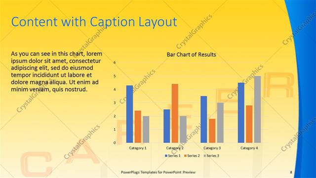 Content with Caption presentation slide layout