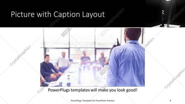Picture with Caption presentation slide layout