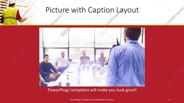 Picture with Caption presentation slide layout