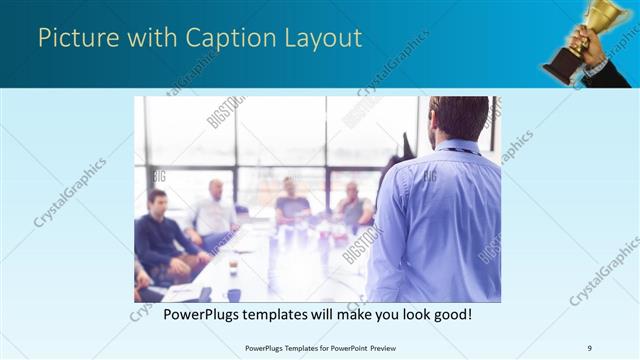 Picture with Caption presentation slide layout