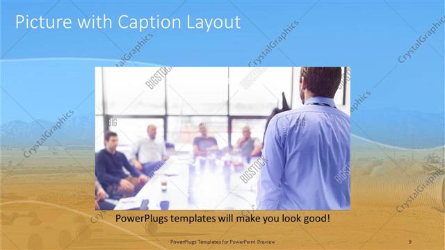 Picture with Caption presentation slide layout