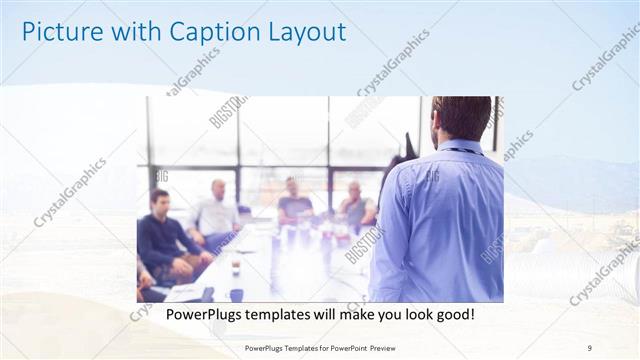 Picture with Caption presentation slide layout