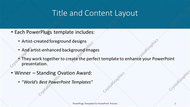 Title and Content presentation slide layout