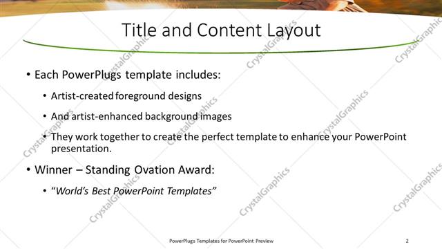 Title and Content presentation slide layout