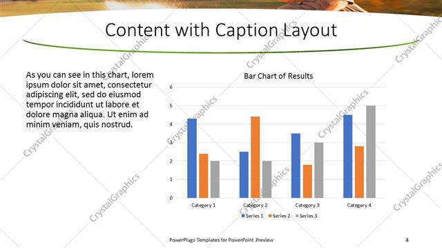 Content with Caption presentation slide layout