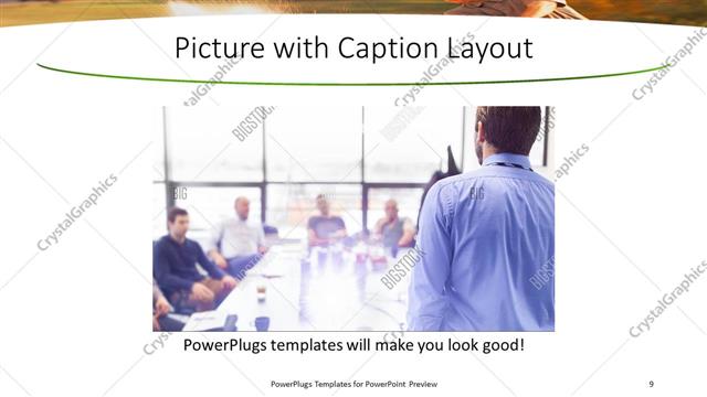 Picture with Caption presentation slide layout