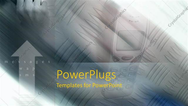  Presentation with cell - Man talking on cell phone on brown textured background