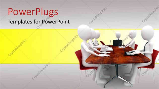  Presentation with team meeting - A number of figures sitting for a meeting