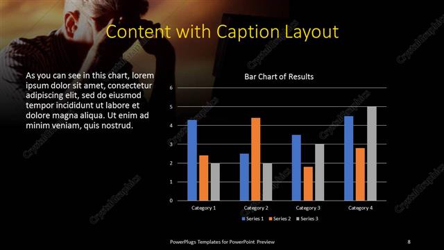 Content with Caption presentation slide layout