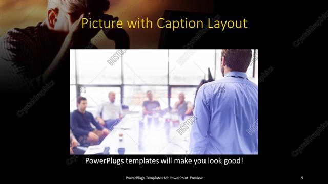 Picture with Caption presentation slide layout