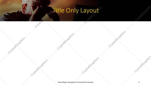 Title Only presentation slide layout