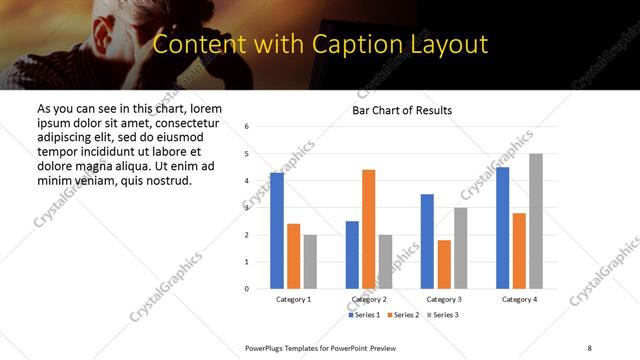 Content with Caption presentation slide layout