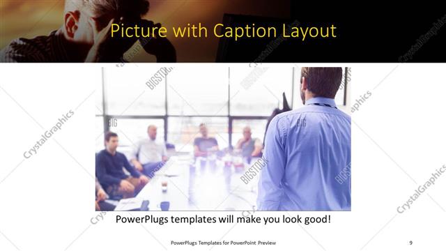 Picture with Caption presentation slide layout