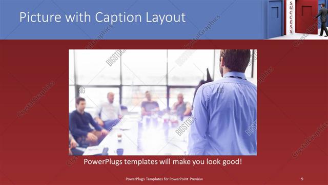 Picture with Caption presentation slide layout