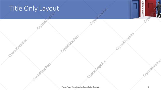 Title Only presentation slide layout