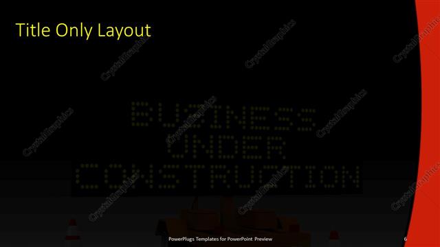 Title Only presentation slide layout