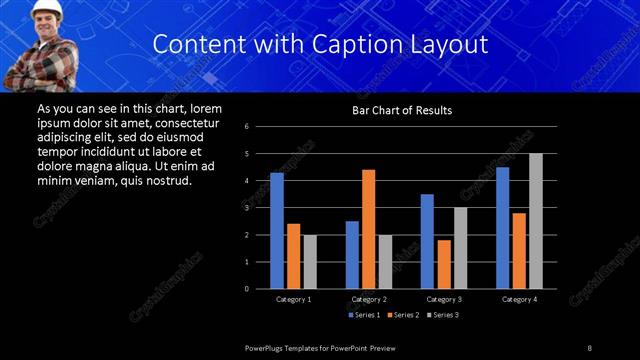 Content with Caption presentation slide layout