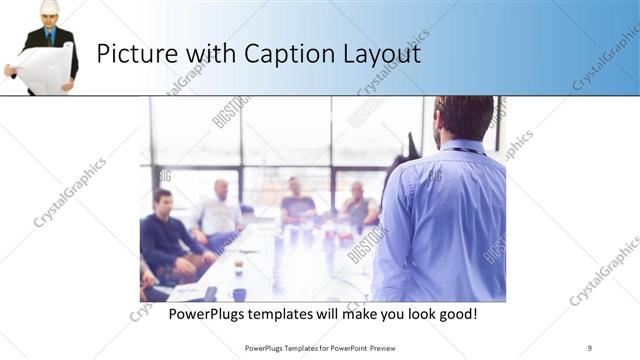 Picture with Caption presentation slide layout