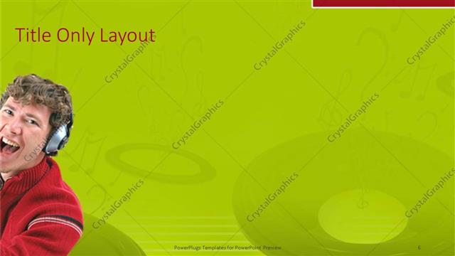 Title Only presentation slide layout