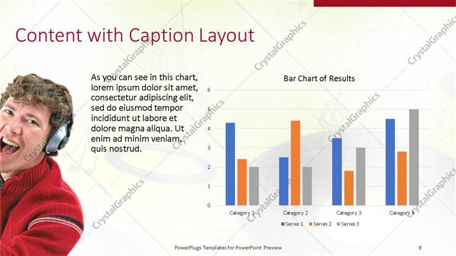 Content with Caption presentation slide layout