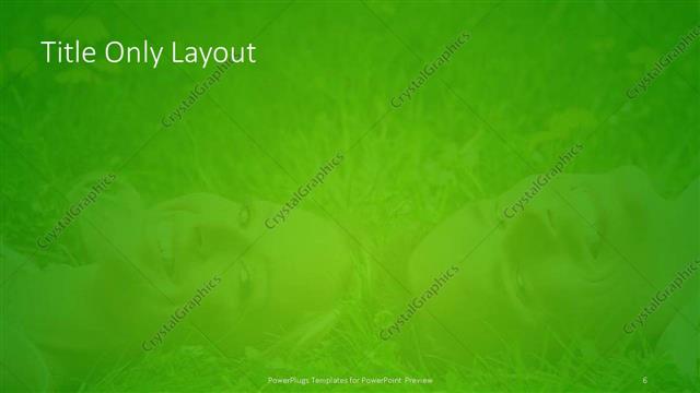 Title Only presentation slide layout