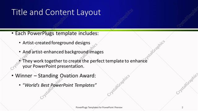 Title and Content presentation slide layout
