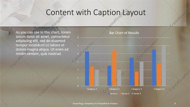 Content with Caption presentation slide layout