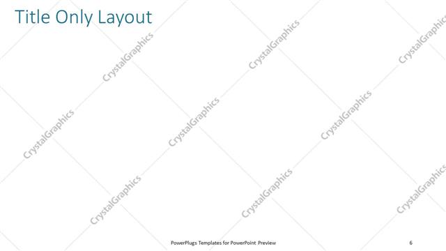 Title Only presentation slide layout