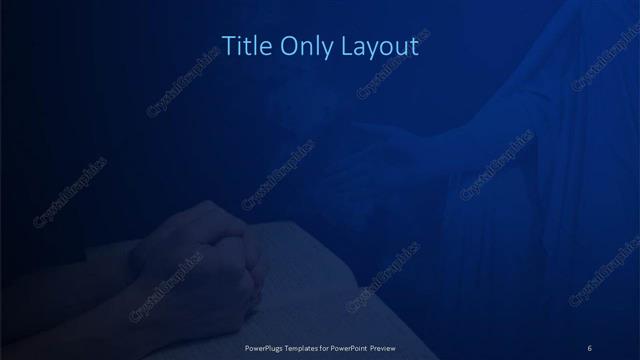 Title Only presentation slide layout