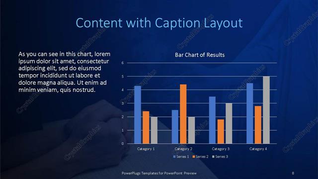 Content with Caption presentation slide layout