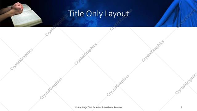 Title Only presentation slide layout