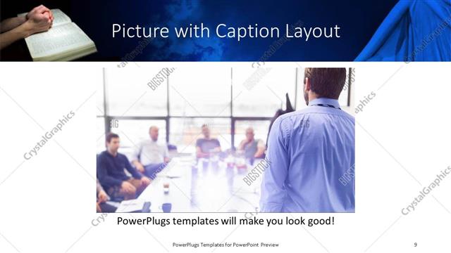 Picture with Caption presentation slide layout