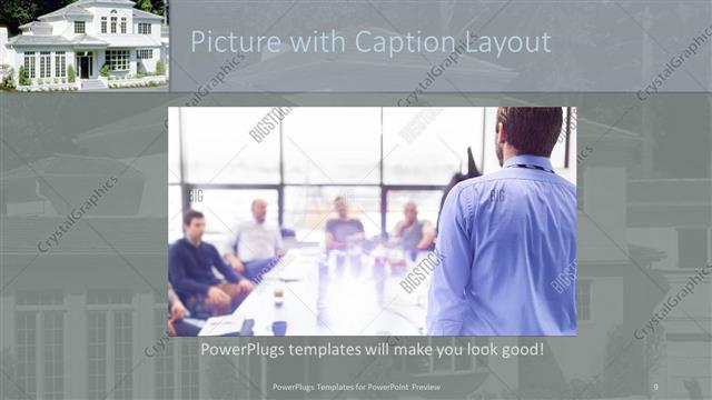 Picture with Caption presentation slide layout