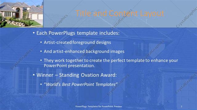 Title and Content presentation slide layout