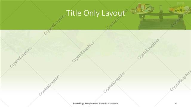 Title Only presentation slide layout
