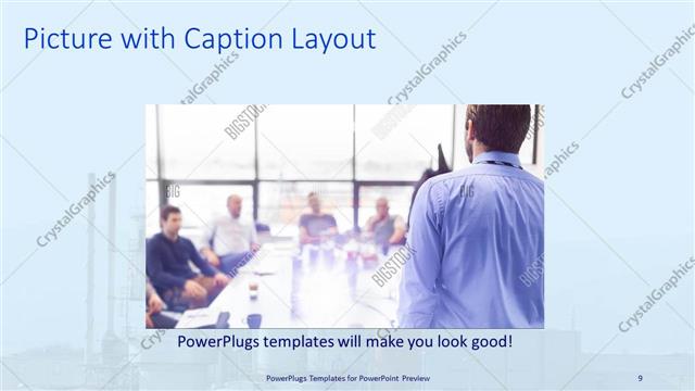 Picture with Caption presentation slide layout