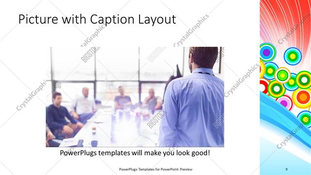Picture with Caption presentation slide layout