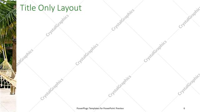 Title Only presentation slide layout