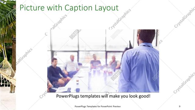 Picture with Caption presentation slide layout