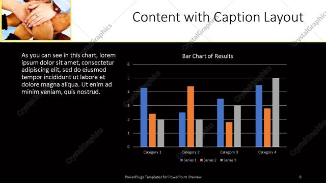 Content with Caption presentation slide layout