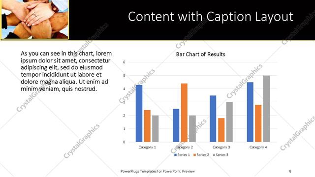 Content with Caption presentation slide layout