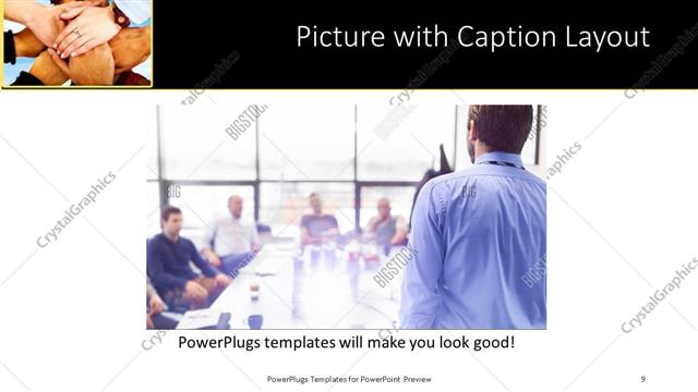 Picture with Caption presentation slide layout