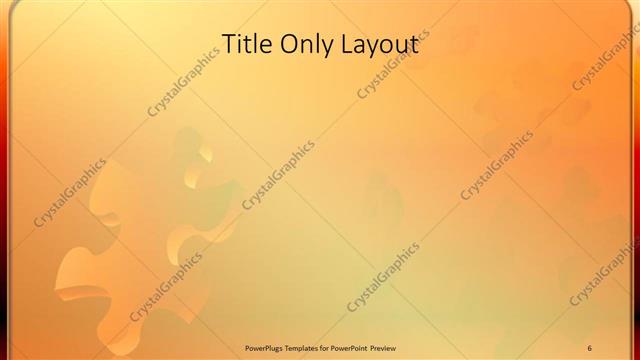 Title Only presentation slide layout