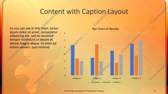 Content with Caption presentation slide layout