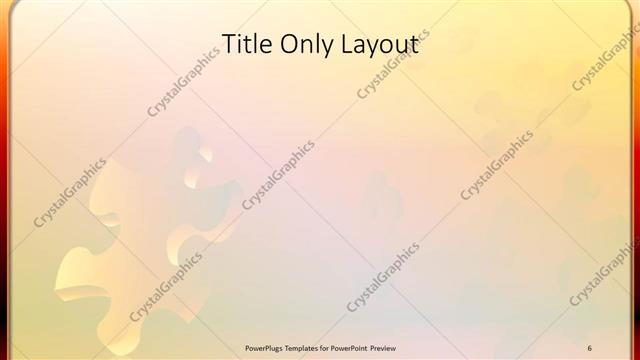 Title Only presentation slide layout