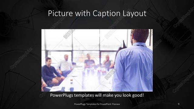 Picture with Caption presentation slide layout