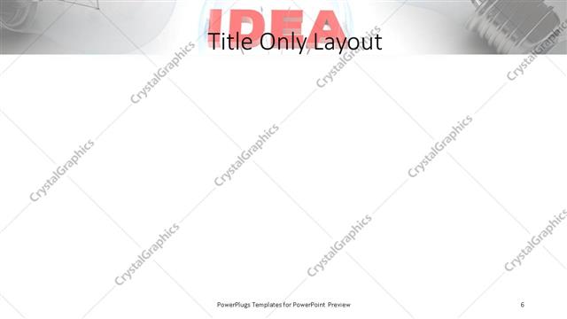 Title Only presentation slide layout