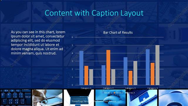 Content with Caption presentation slide layout